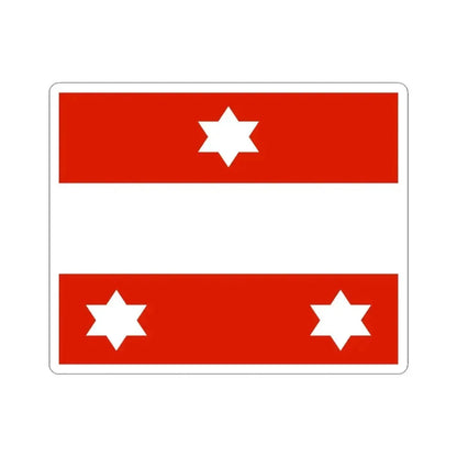 Flag of an Austro-Hungarian Admiral 1915 (Austria) STICKER Vinyl Kiss-Cut Decal 4 Inch White - The Sticker Space