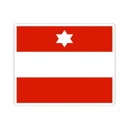 Flag of an Austro-Hungarian Rear Admiral 1915 (Austria) STICKER Vinyl Kiss-Cut Decal 2 Inch White - The Sticker Space