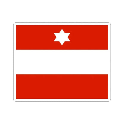 Flag of an Austro-Hungarian Rear Admiral 1915 (Austria) STICKER Vinyl Kiss-Cut Decal 3 Inch White - The Sticker Space