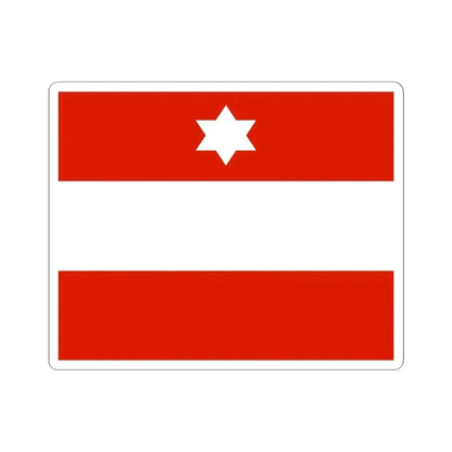 Flag of an Austro-Hungarian Rear Admiral 1915 (Austria) STICKER Vinyl Kiss-Cut Decal 6 Inch White - The Sticker Space