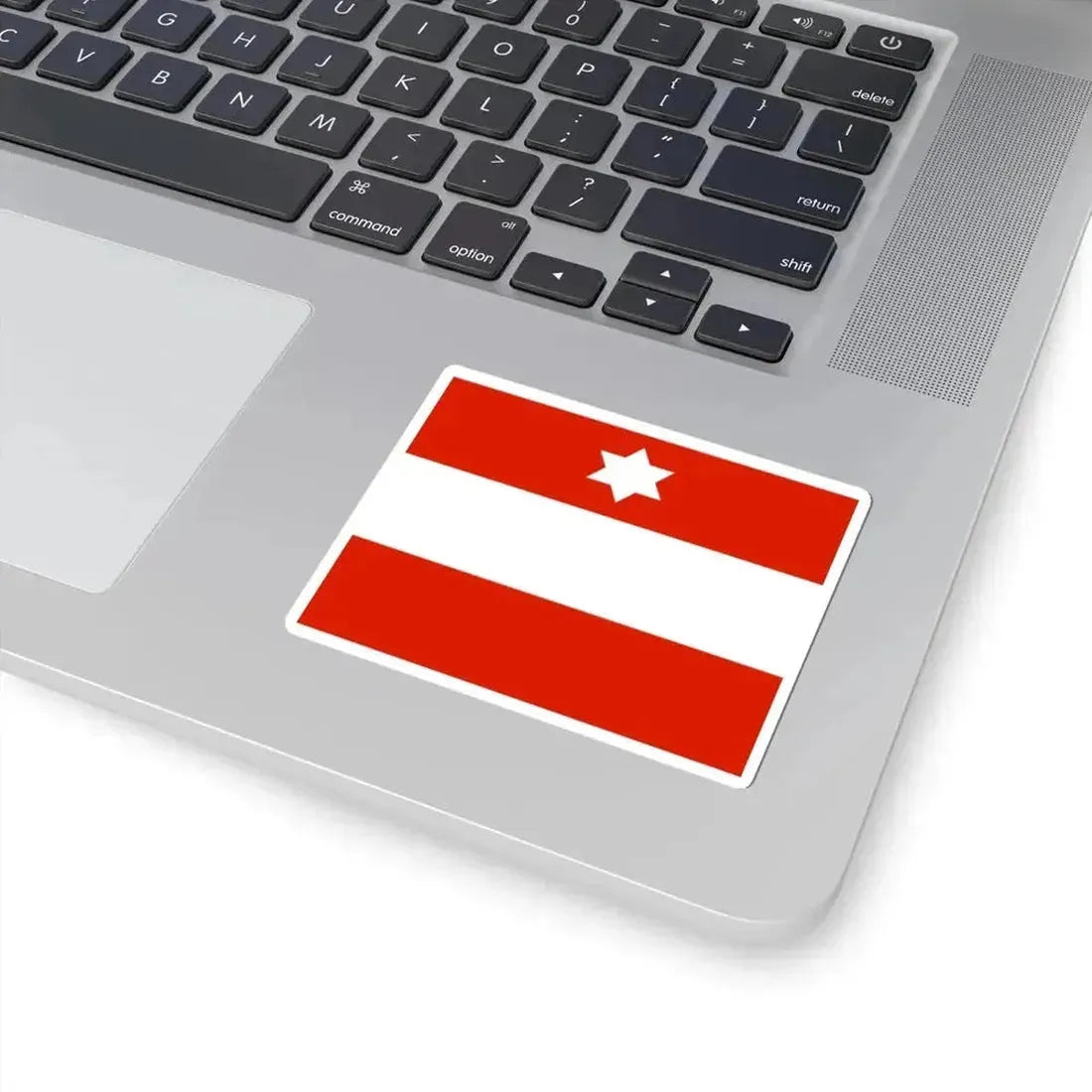 Flag of an Austro-Hungarian Rear Admiral 1915 (Austria) STICKER Vinyl Kiss-Cut Decal - The Sticker Space