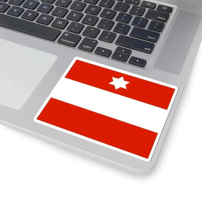 Flag of an Austro-Hungarian Rear Admiral 1915 (Austria) STICKER Vinyl Kiss-Cut Decal - The Sticker Space