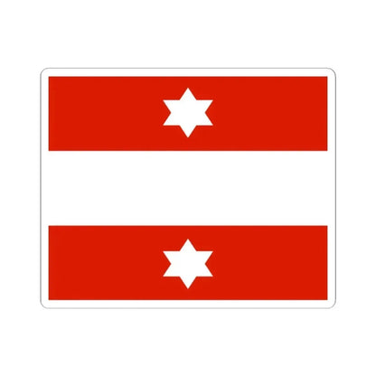 Flag of an Austro-Hungarian Vice-Admiral 1915 (Austria) STICKER Vinyl Kiss-Cut Decal 2 Inch White - The Sticker Space