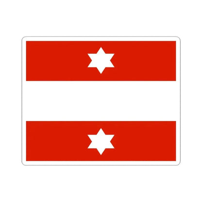 Flag of an Austro-Hungarian Vice-Admiral 1915 (Austria) STICKER Vinyl Kiss-Cut Decal 3 Inch White - The Sticker Space