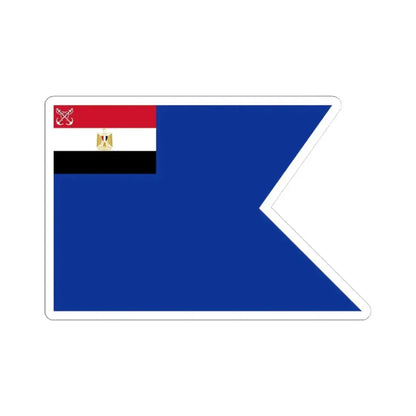 Flag of an Egyptian Navy rear admiral (Egypt) STICKER Vinyl Kiss-Cut Decal 3 Inch White - The Sticker Space