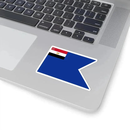Flag of an Egyptian Navy rear admiral (Egypt) STICKER Vinyl Kiss-Cut Decal - The Sticker Space