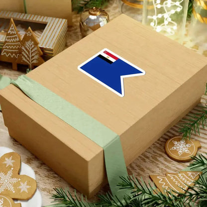 Flag of an Egyptian Navy rear admiral (Egypt) STICKER Vinyl Kiss-Cut Decal - The Sticker Space