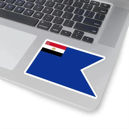 Flag of an Egyptian Navy rear admiral (Egypt) STICKER Vinyl Kiss-Cut Decal - The Sticker Space