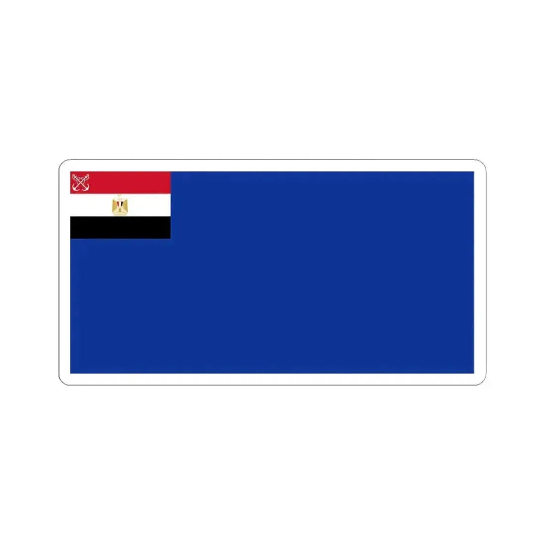 Flag of an Egyptian Navy vice admiral (Egypt) STICKER Vinyl Kiss-Cut Decal 3 Inch White - The Sticker Space
