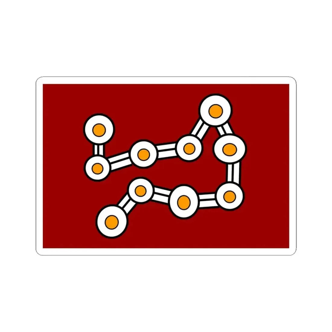 Flag of Anangu Pitjantjatjara Yankunytjatjara (Australia) STICKER Vinyl Kiss-Cut Decal 4 Inch White - The Sticker Space