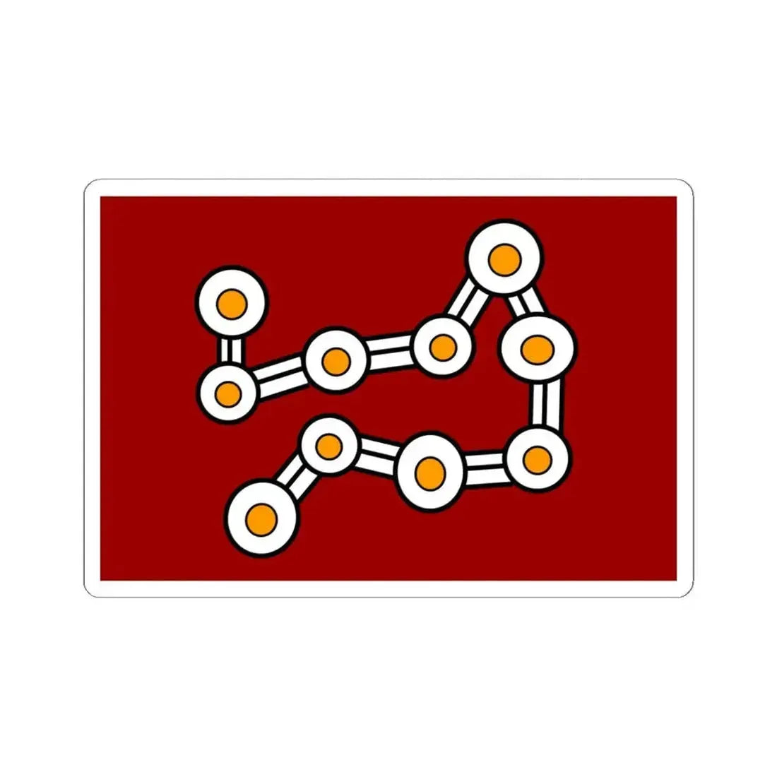 Flag of Anangu Pitjantjatjara Yankunytjatjara (Australia) STICKER Vinyl Kiss-Cut Decal 6 Inch White - The Sticker Space