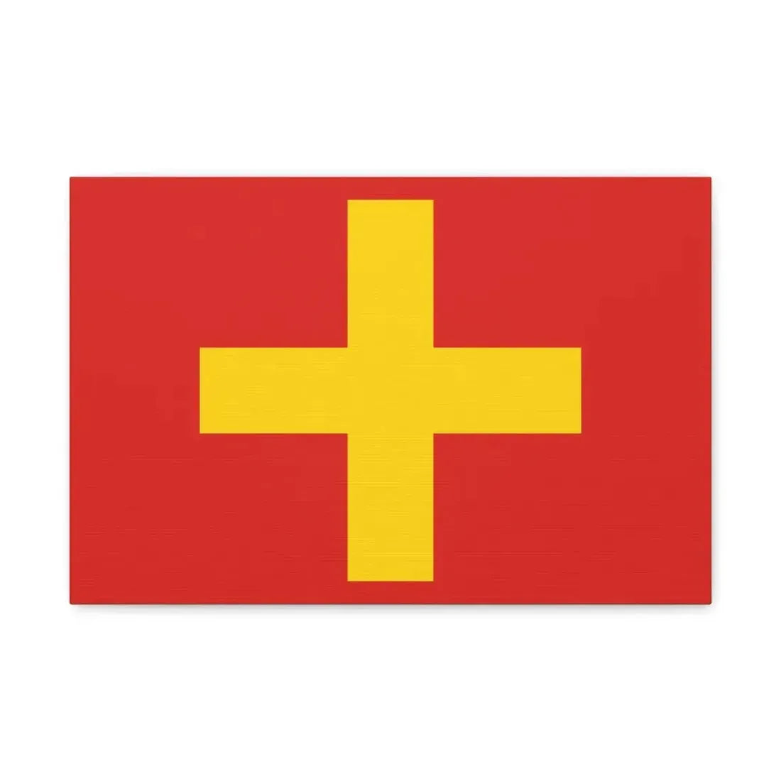 Flag of Ancona Italy - Canvas Wall Art 18″ x 12″ 1.25" - The Sticker Space