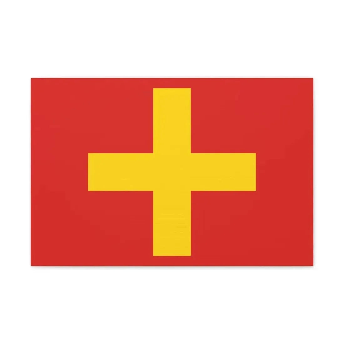 Flag of Ancona Italy - Canvas Wall Art 24″ x 16″ 1.25" - The Sticker Space