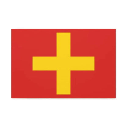 Flag of Ancona Italy - Canvas Wall Art 24″ x 16″ 1.25" - The Sticker Space