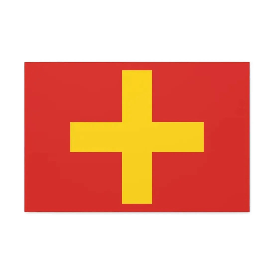 Flag of Ancona Italy - Canvas Wall Art 30" x 20" 1.25" - The Sticker Space