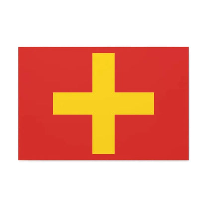 Flag of Ancona Italy - Canvas Wall Art 30" x 20" 1.25" - The Sticker Space