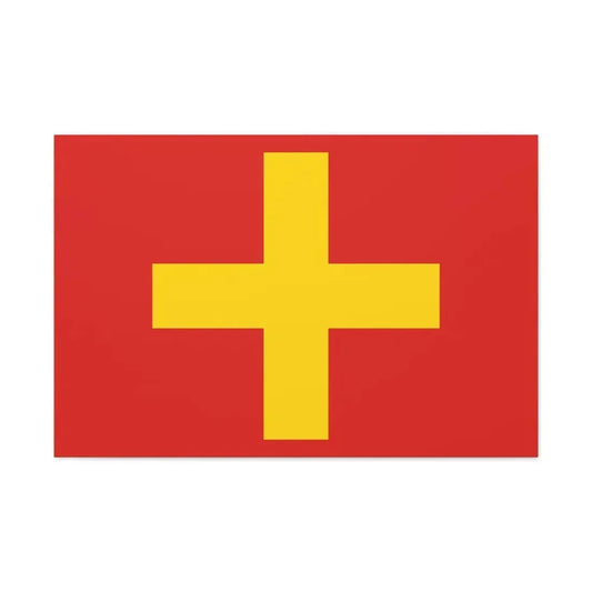 Flag of Ancona Italy - Canvas Wall Art 36" x 24" 1.25" - The Sticker Space