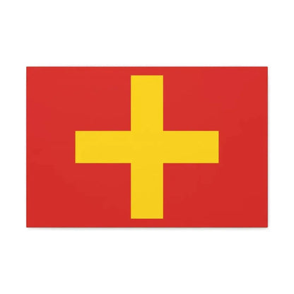 Flag of Ancona Italy - Canvas Wall Art - The Sticker Space