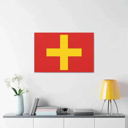 Flag of Ancona Italy - Canvas Wall Art - The Sticker Space
