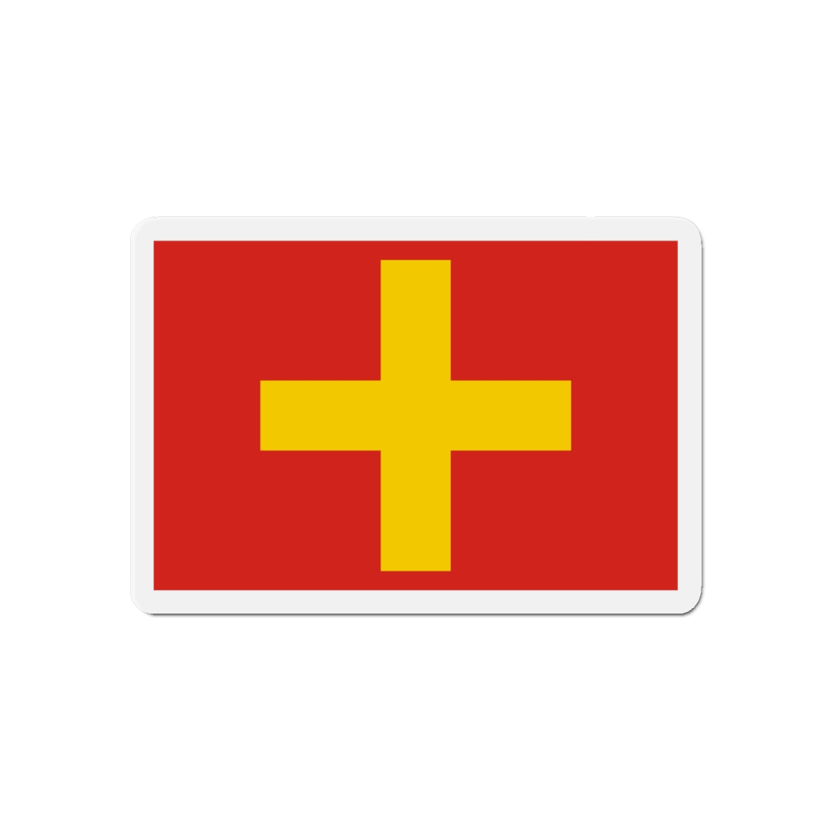 Flag of Ancona Italy - Die-Cut Magnet-6 × 6"-The Sticker Space