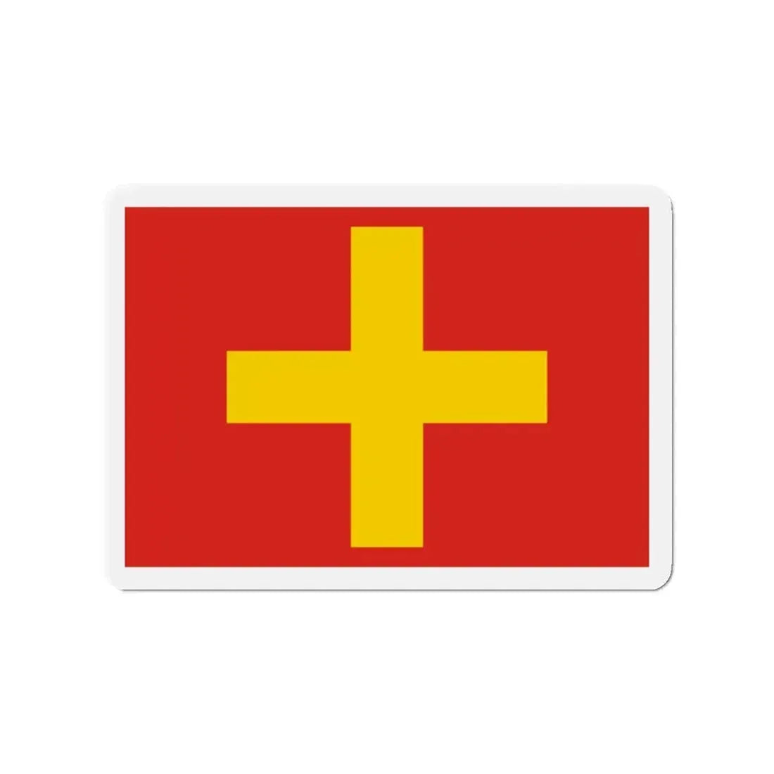 Flag of Ancona Italy - Refrigerator Magnet 2 Inch - The Sticker Space