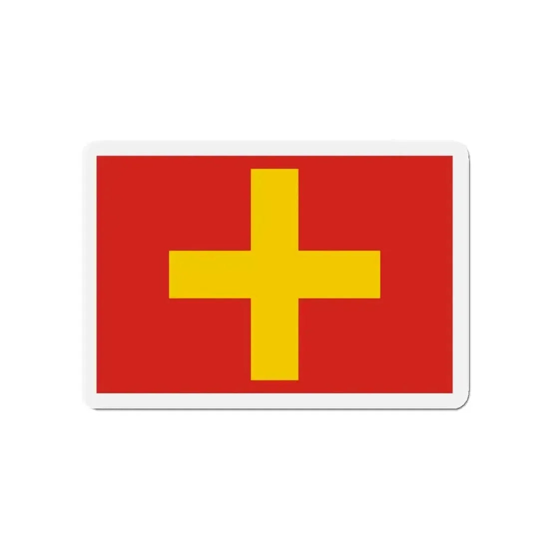 Flag of Ancona Italy - Refrigerator Magnet 4 Inch - The Sticker Space