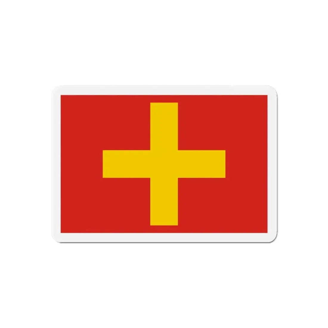 Flag of Ancona Italy - Refrigerator Magnet 6 Inch - The Sticker Space