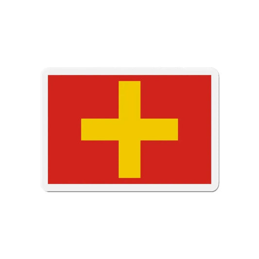 Flag of Ancona Italy - Refrigerator Magnet 6 Inch - The Sticker Space