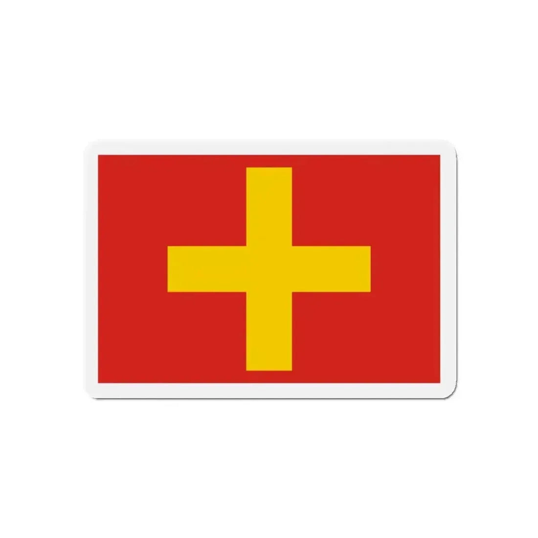 Flag of Ancona Italy - Refrigerator Magnet - The Sticker Space