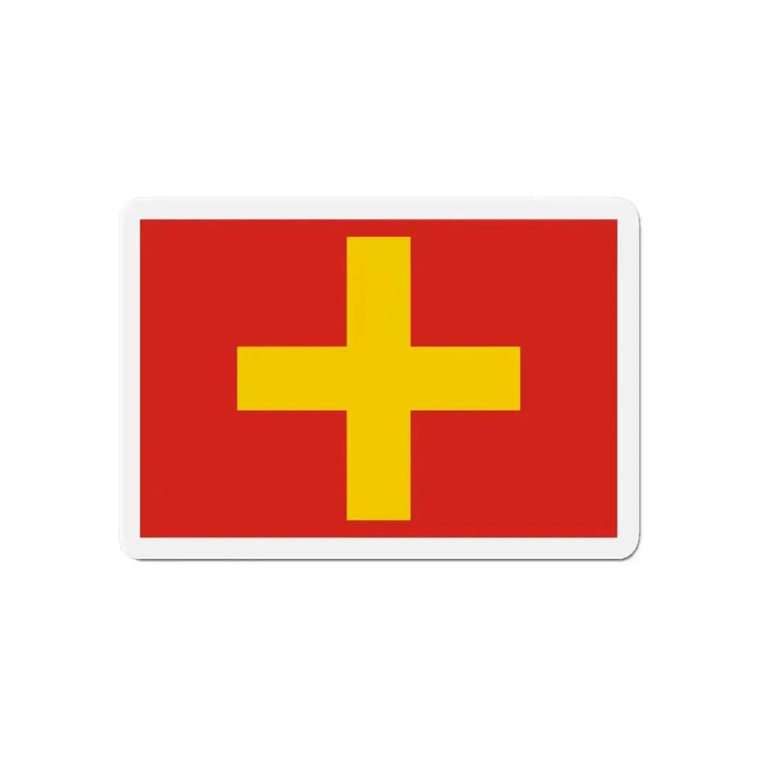 Flag of Ancona Italy - Refrigerator Magnet - The Sticker Space