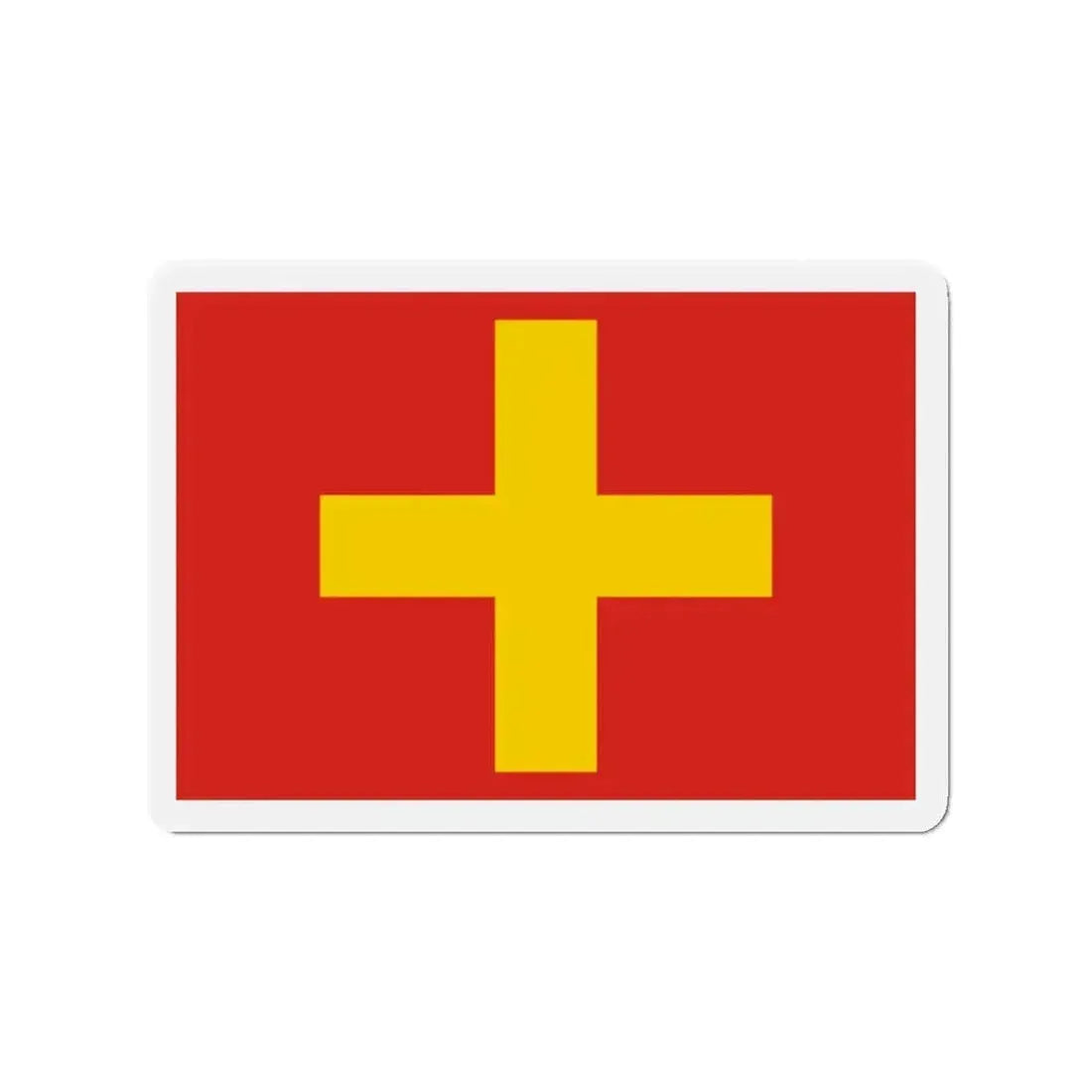 Flag of Ancona Italy - Refrigerator Magnet - The Sticker Space