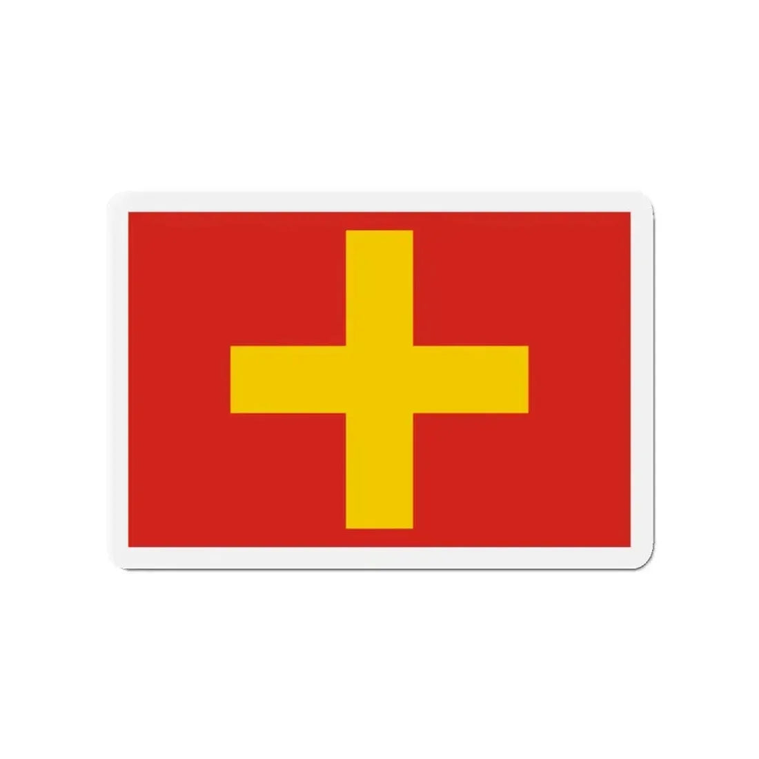 Flag of Ancona Italy - Refrigerator Magnet - The Sticker Space