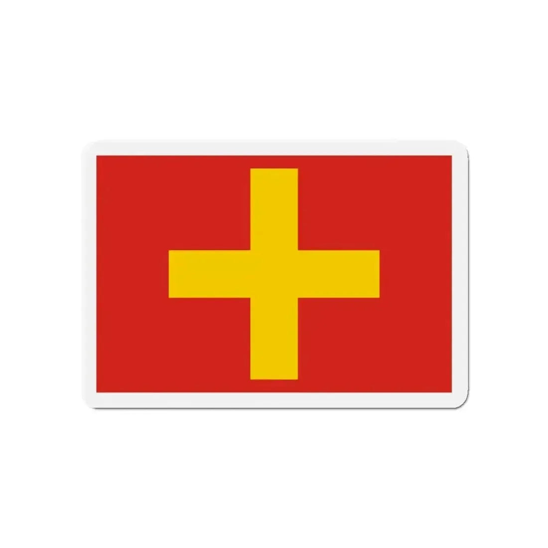 Flag of Ancona Italy - Refrigerator Magnet - The Sticker Space