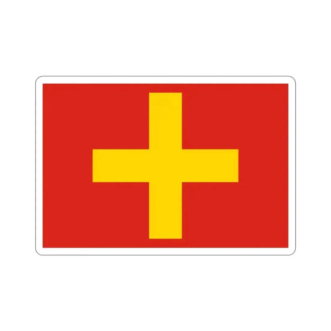 Flag of Ancona Italy STICKER Vinyl Die-Cut Decal 2 Inch - The Sticker Space