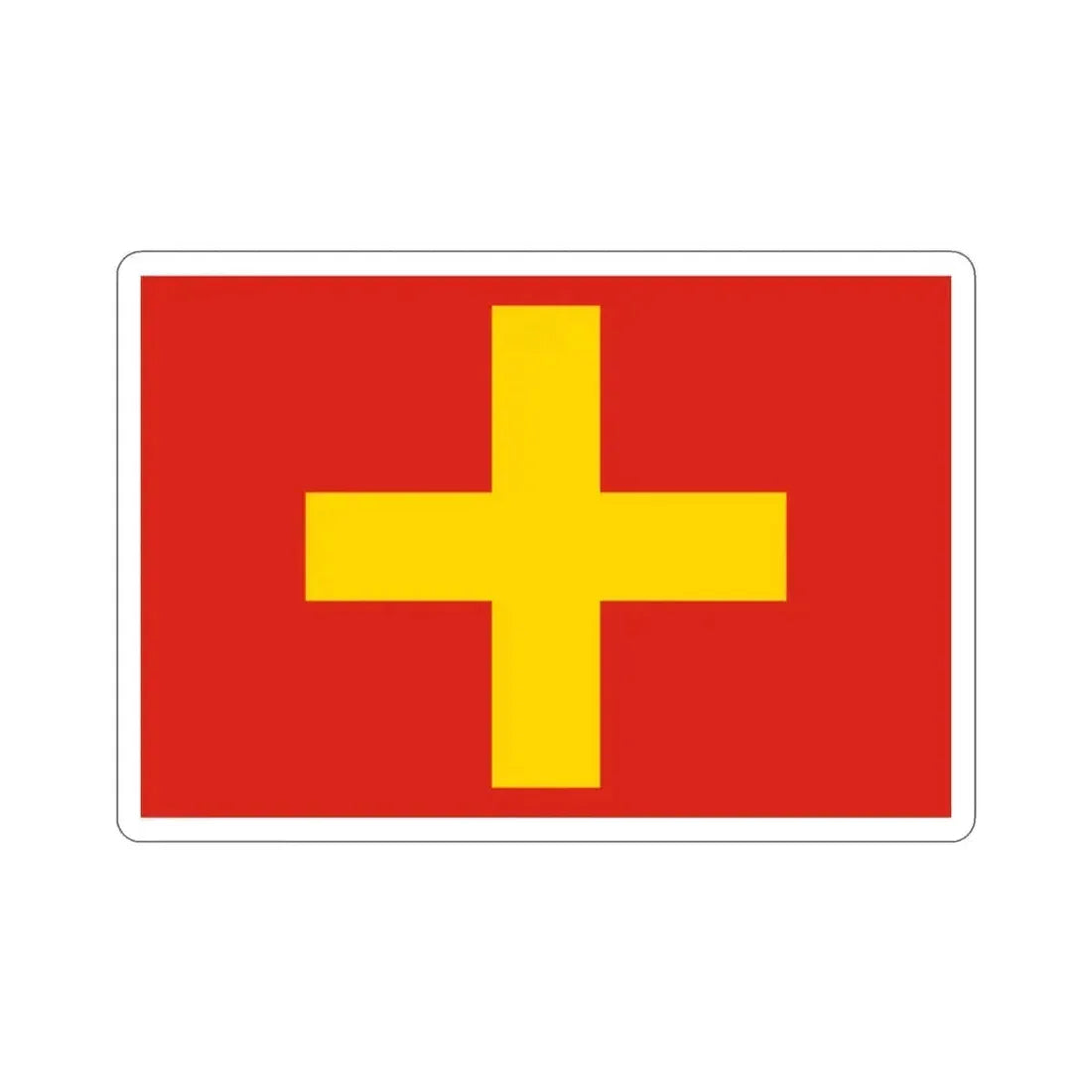 Flag of Ancona Italy STICKER Vinyl Die-Cut Decal 2 Inch - The Sticker Space