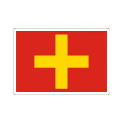 Flag of Ancona Italy STICKER Vinyl Die-Cut Decal 4 Inch - The Sticker Space