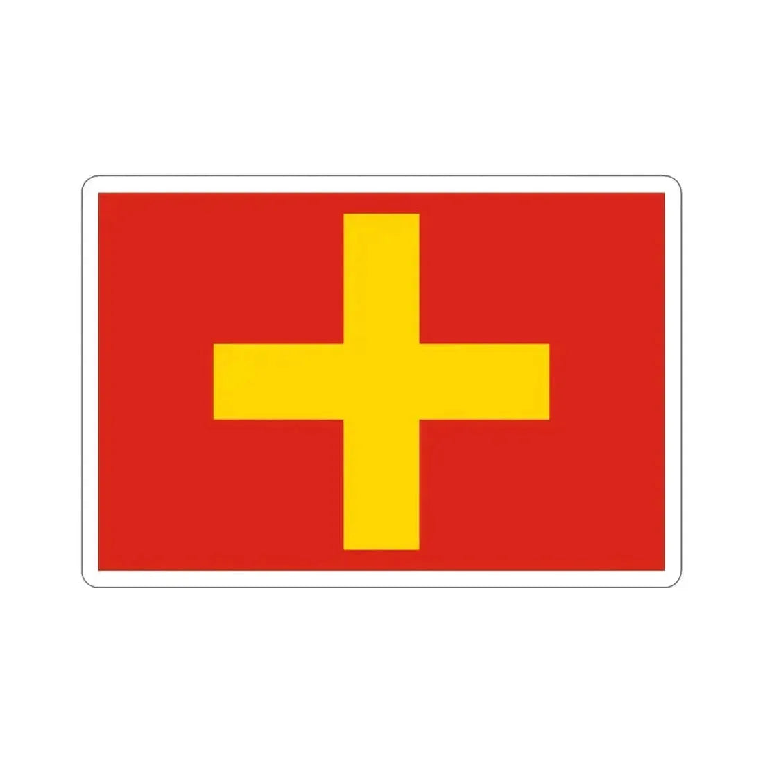 Flag of Ancona Italy STICKER Vinyl Die-Cut Decal 5 Inch - The Sticker Space