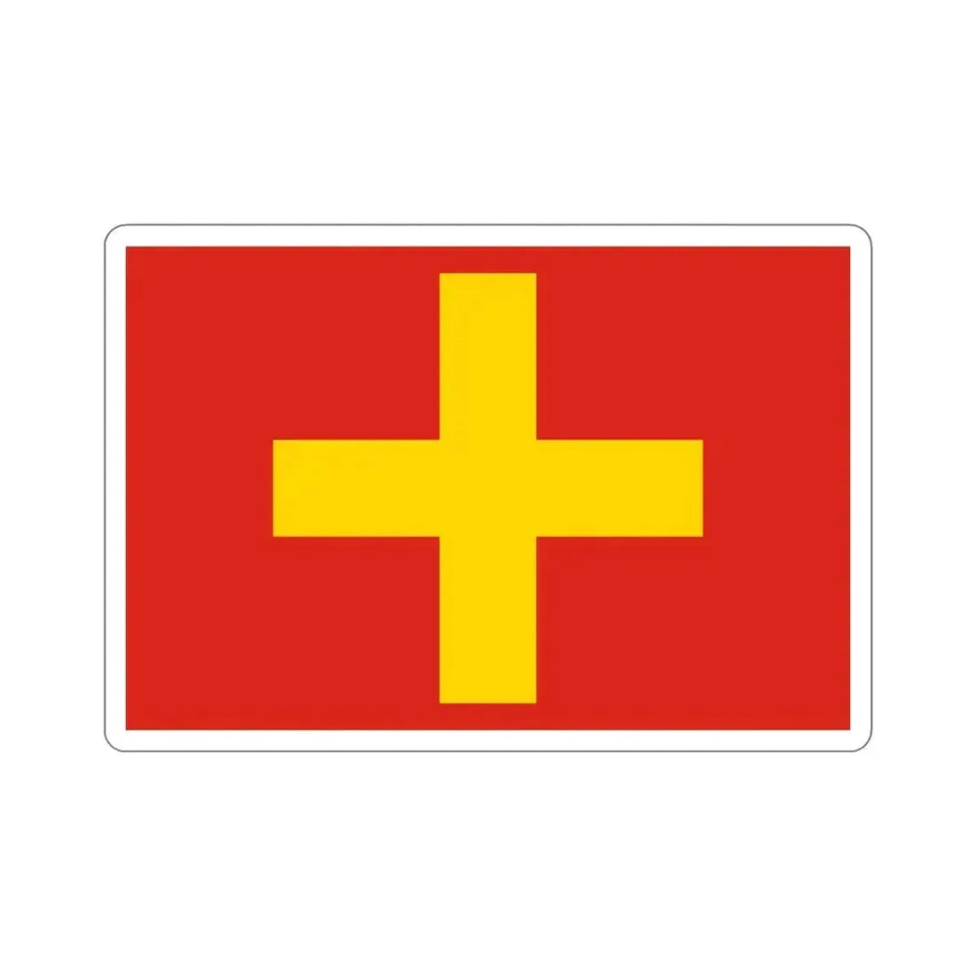 Flag of Ancona Italy STICKER Vinyl Die-Cut Decal 5 Inch - The Sticker Space