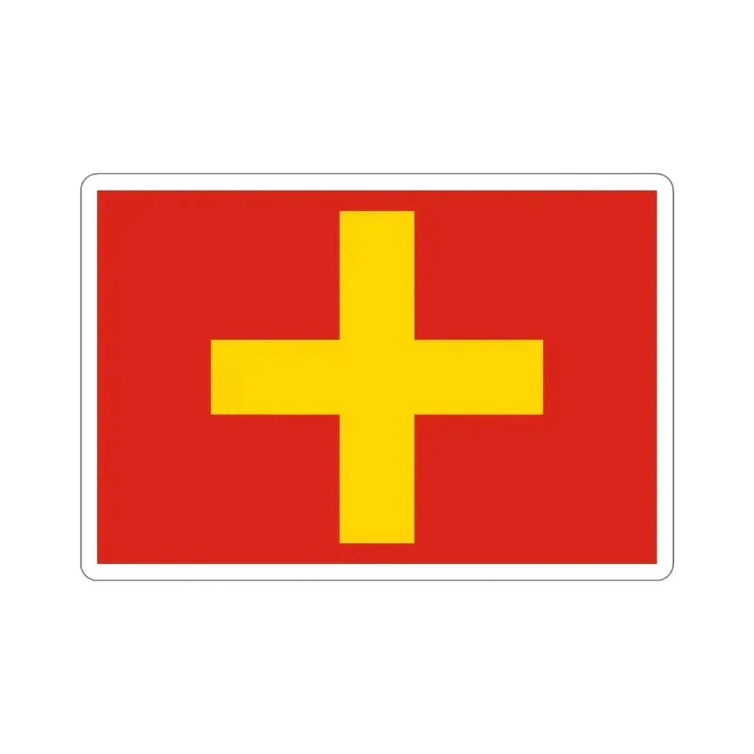 Flag of Ancona Italy STICKER Vinyl Die-Cut Decal 6 Inch - The Sticker Space