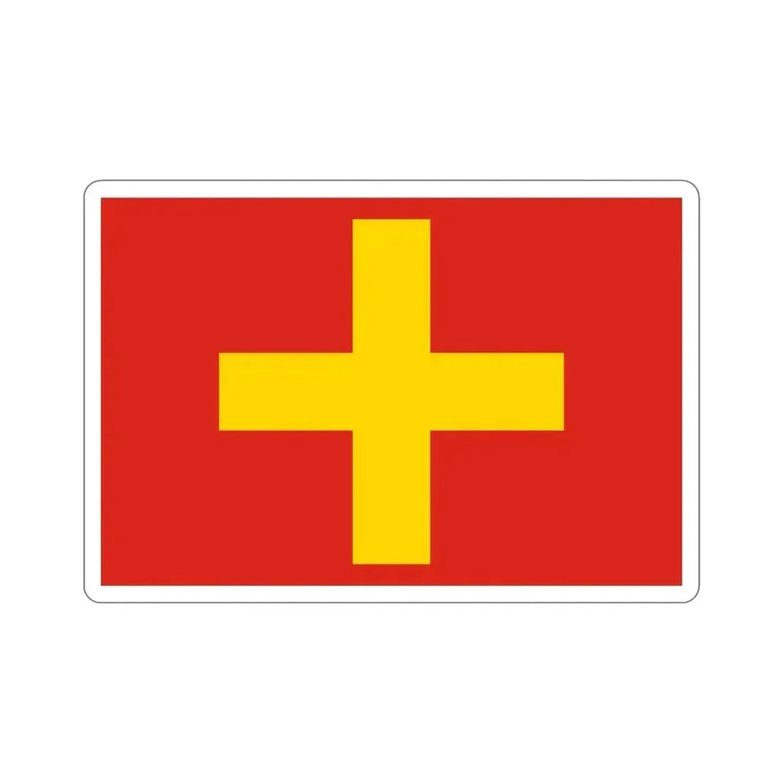 Flag of Ancona Italy STICKER Vinyl Die-Cut Decal - The Sticker Space