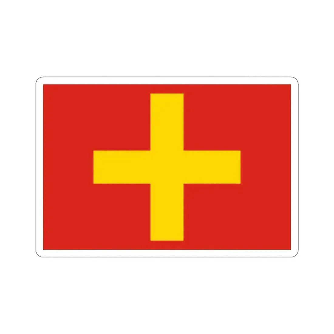 Flag of Ancona Italy STICKER Vinyl Die-Cut Decal - The Sticker Space