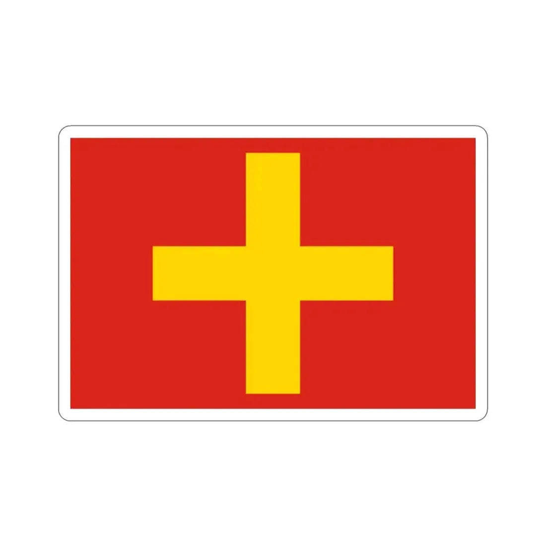 Flag of Ancona Italy STICKER Vinyl Die-Cut Decal - The Sticker Space