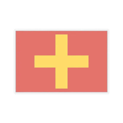 Flag of Ancona Italy - STICKER Vinyl Kiss-Cut Decal 2 Inch Transparent - The Sticker Space