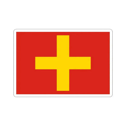 Flag of Ancona Italy - STICKER Vinyl Kiss-Cut Decal 3 Inch White - The Sticker Space