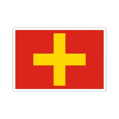 Flag of Ancona Italy - STICKER Vinyl Kiss-Cut Decal 6 Inch White - The Sticker Space