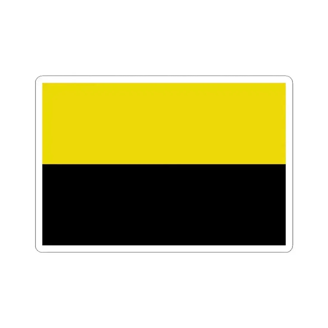 Flag of Andenne (Belgium) STICKER Vinyl Kiss-Cut Decal 3 Inch White - The Sticker Space