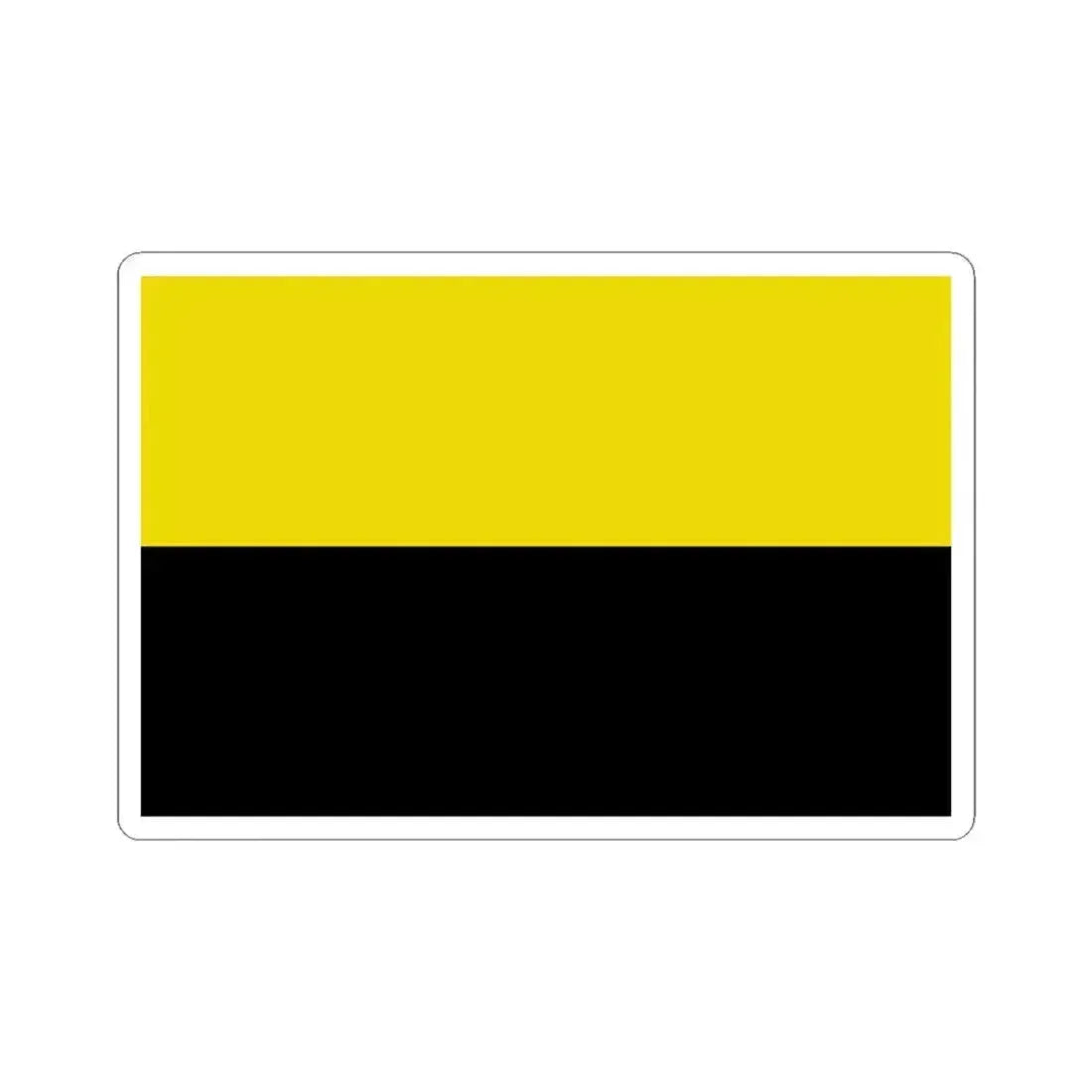 Flag of Andenne (Belgium) STICKER Vinyl Kiss-Cut Decal 4 Inch White - The Sticker Space