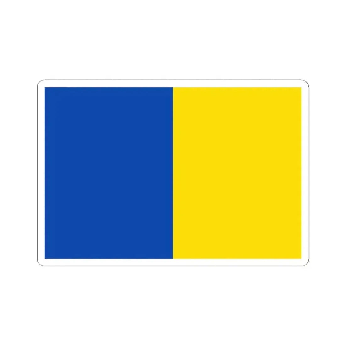 Flag of Anderlecht (Belgium) STICKER Vinyl Kiss-Cut Decal 2 Inch White - The Sticker Space