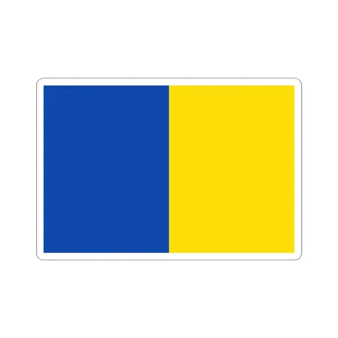 Flag of Anderlecht (Belgium) STICKER Vinyl Kiss-Cut Decal 3 Inch White - The Sticker Space