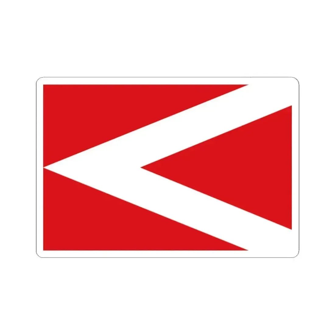 Flag of Anderlues (Belgium) STICKER Vinyl Kiss-Cut Decal 2 Inch White - The Sticker Space